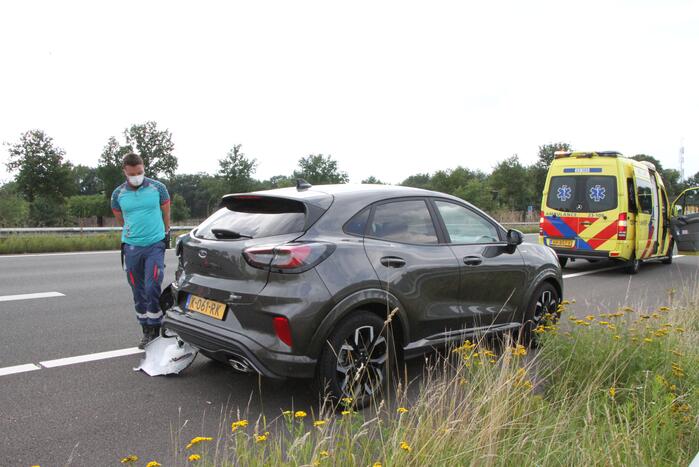 Schade aan personenauto's door ongeval