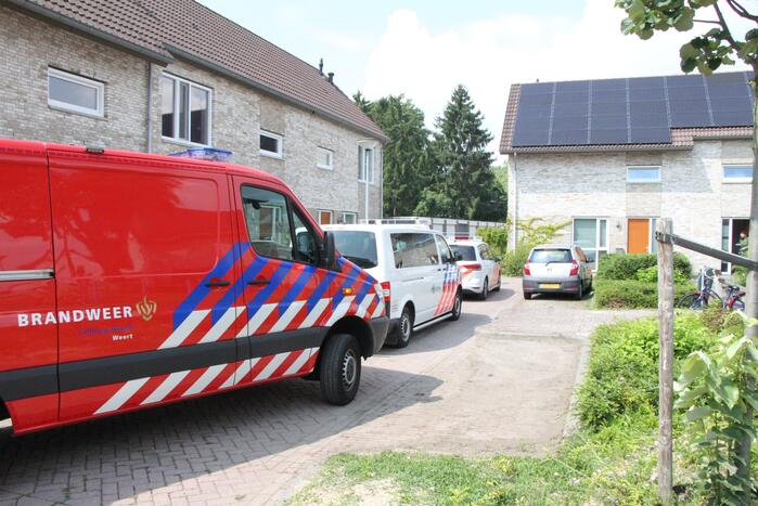 Water stroomt uit woning