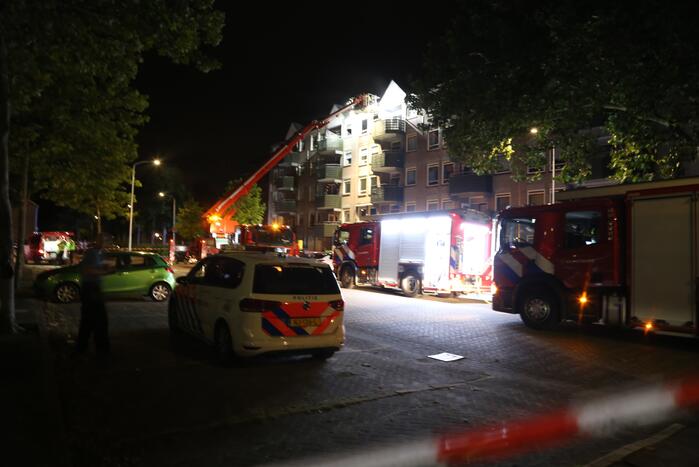 Grote brand in flatgebouw