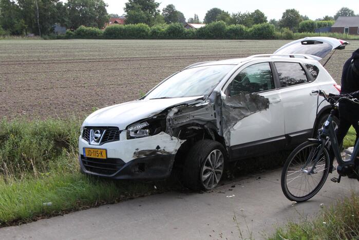 Ravage na aanrijding met aanhangwagen