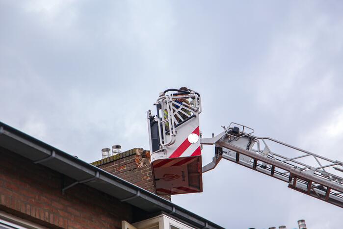 Buurt zonder stroom door blikseminslag