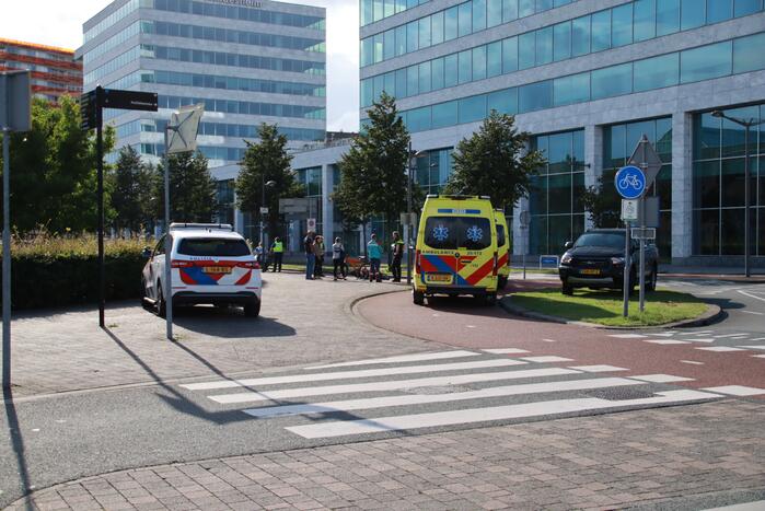 Thuisbezorger komt in botsing met scooterrijder