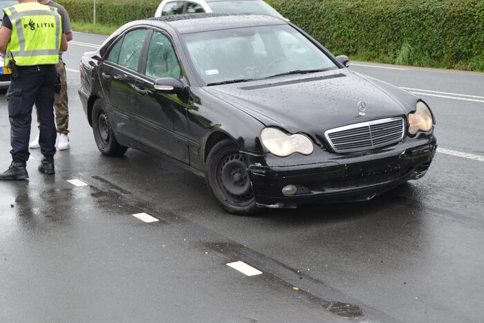 Schade aan personenauto's door botsing