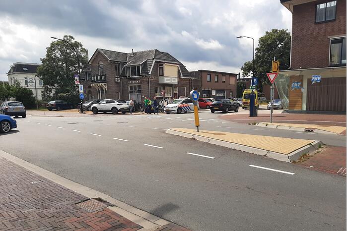 Een persoon gewond bij ongeval op kruising