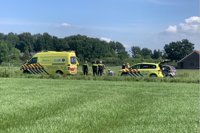 Traumahelikopter ingezet voor ernstig ongeval met fiets