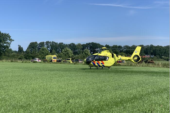 Traumahelikopter ingezet voor ernstig ongeval met fiets