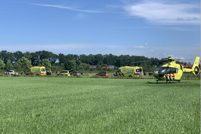 Traumahelikopter ingezet voor ernstig ongeval met fiets