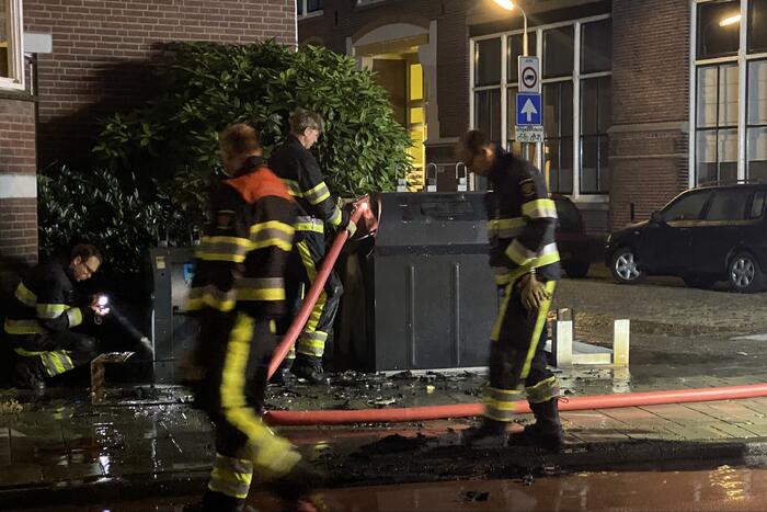 Brand in ondergrondse containers