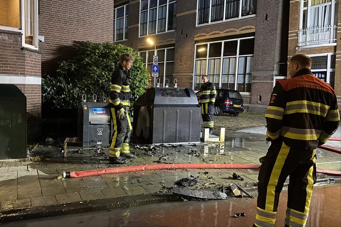 Brand in ondergrondse containers