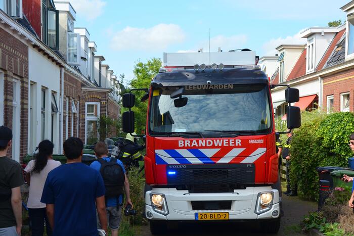 Brand op dak van rijtjeswoning
