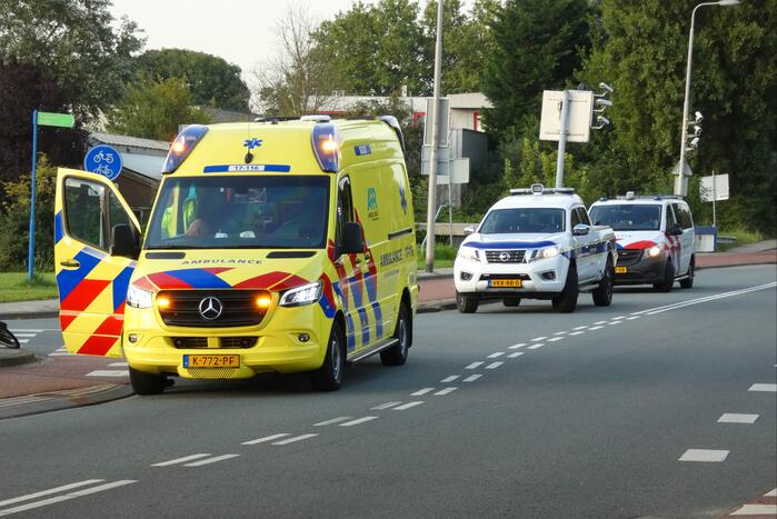 Fietser gaat onderuit en raakt gewond