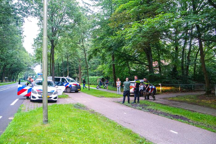 Persoon aangehouden in bosgebied