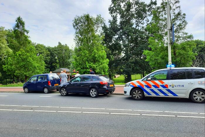 Een gewonde bij kop-staart aanrijding
