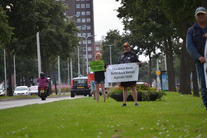 Protest tegen 'Big Reset'