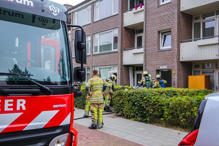 Huisdieren gered bij flinke brand in flatgebouw