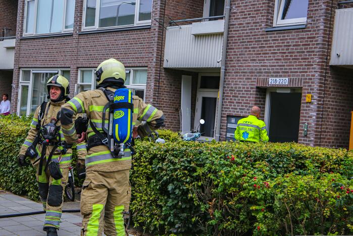 Huisdieren gered bij flinke brand in flatgebouw