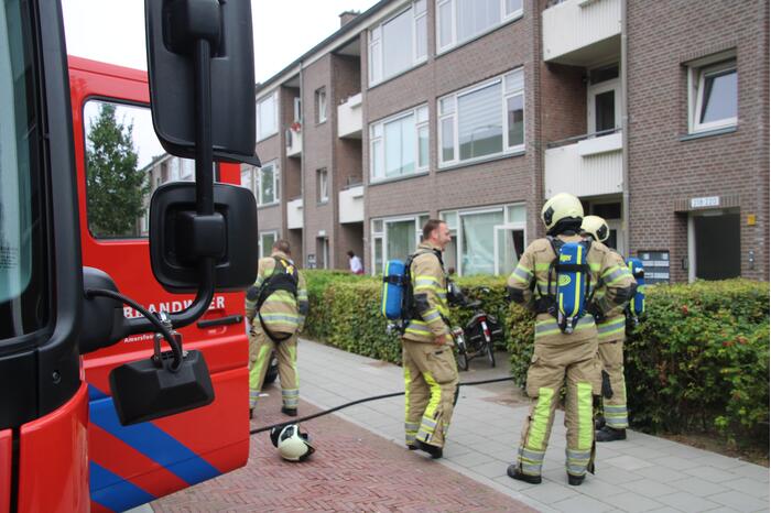 Huisdieren gered bij flinke brand in flatgebouw