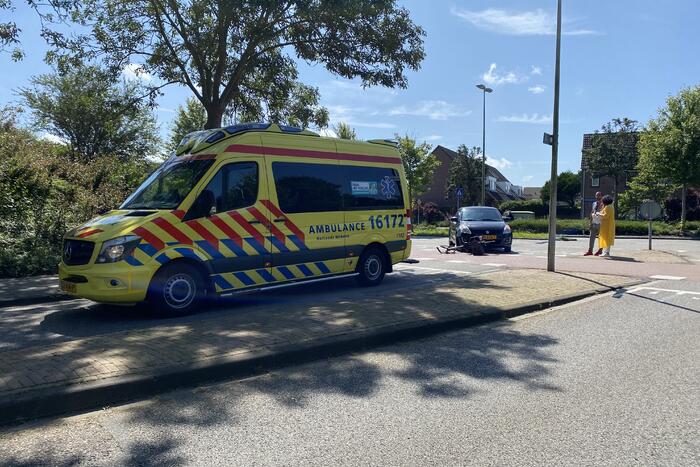 Overstekende fietser aangereden op fietspad