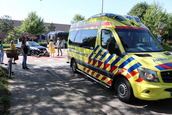 Overstekende fietser aangereden op fietspad