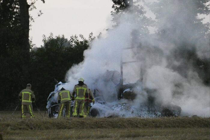 Verreiker verwoest door brand