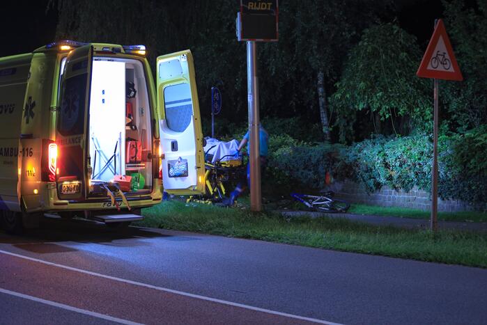 Mountainbiker gewond door ongeval