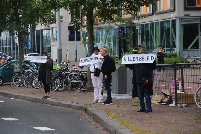 Demonstratie bij kantoor Facebook voor het vrije woord