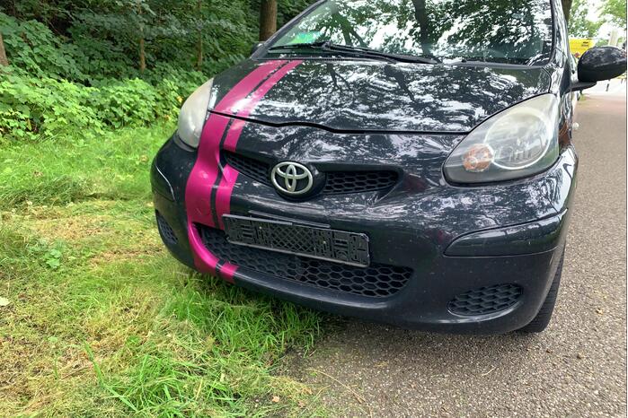 Kop-staart botsing voor stoplicht