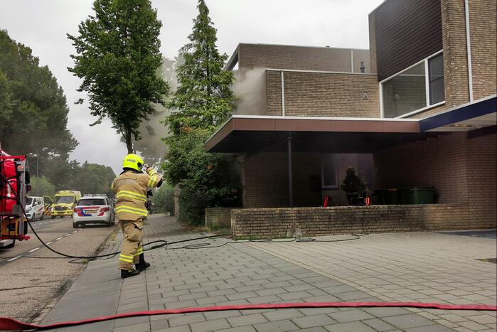 Flinke rookontwikkeling bij woningbrand