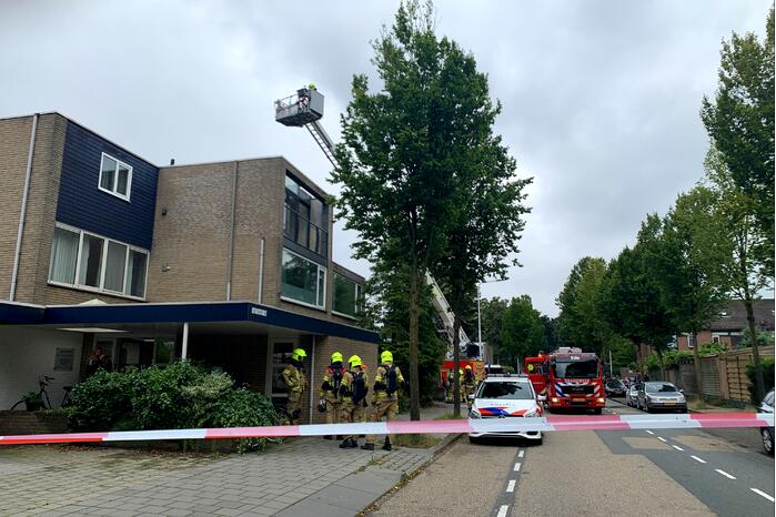 Flinke rookontwikkeling bij woningbrand