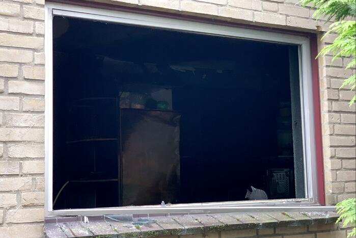Flinke rookontwikkeling bij woningbrand
