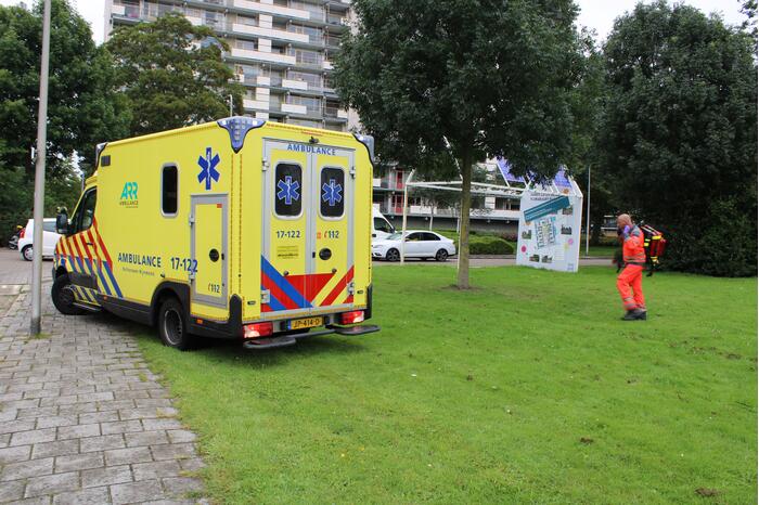 Traumahelikopter landt voor incident