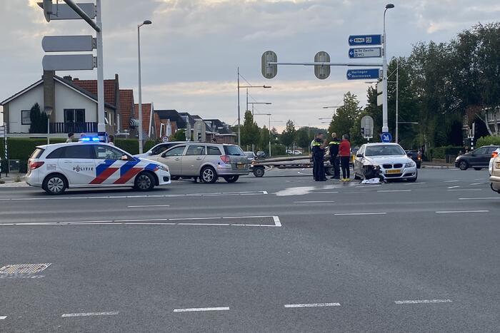 Schade aan personenauto's door botsing