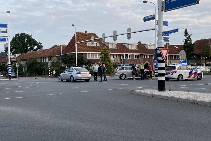 Schade aan personenauto's door botsing