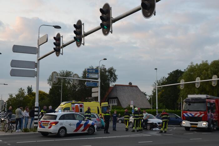 Schade aan personenauto's door botsing