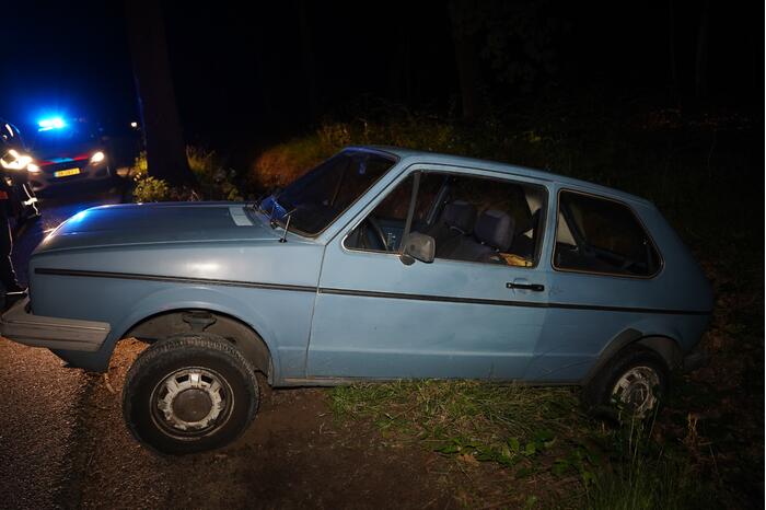 Dronken bestuurder raakt van de weg