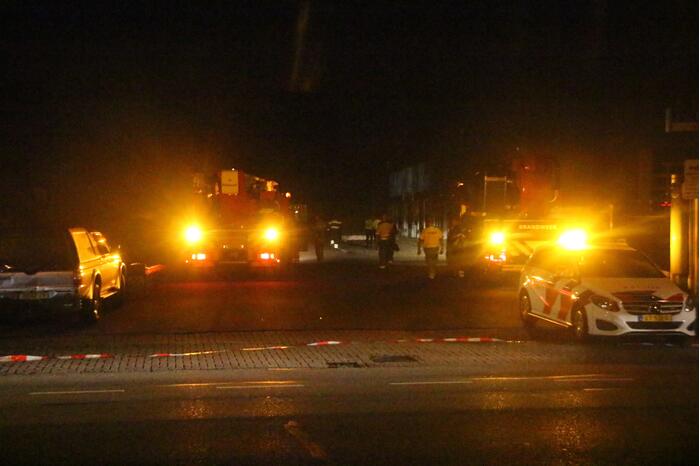 Grote brand in bedrijfspand