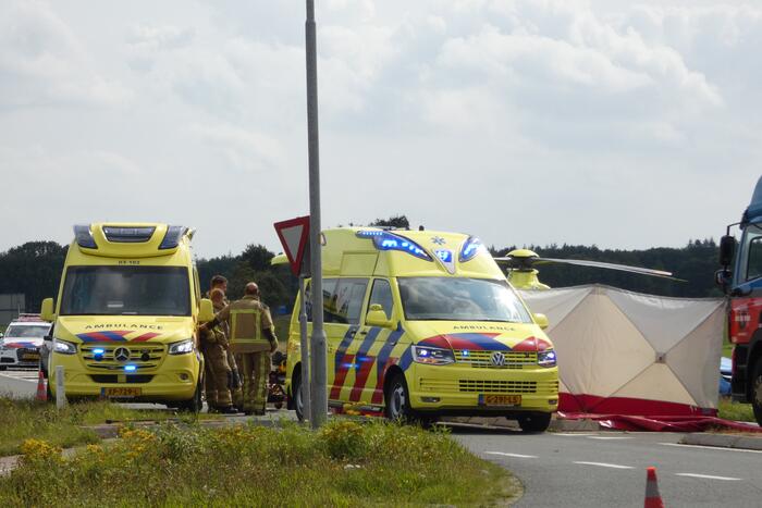 Traumahelikopter ingezet bij ernstig ongeval