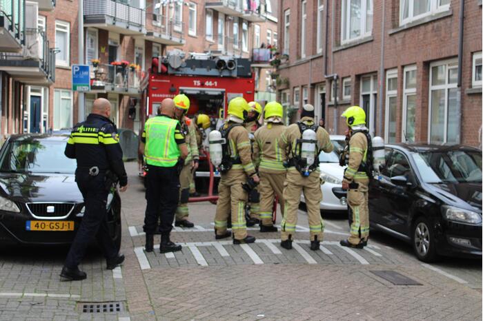 Bewoners gecontroleerd bij woningbrand