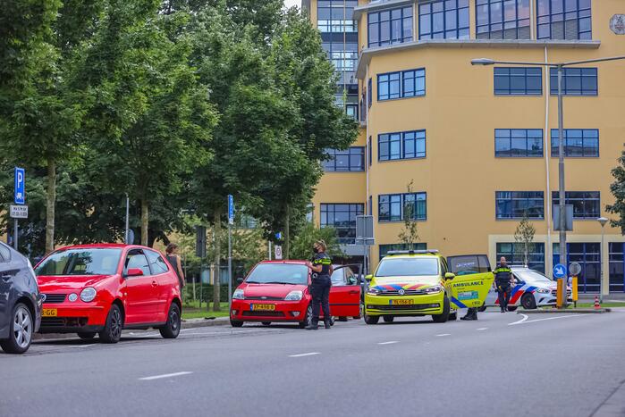 Schade bij botsing tussen personenauto's