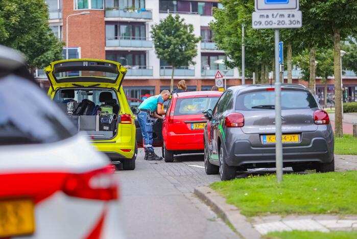Schade bij botsing tussen personenauto's