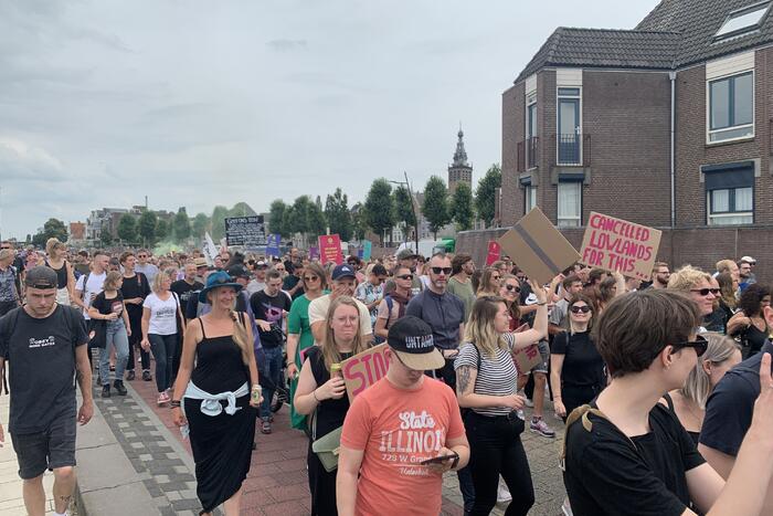 Demonstratie tegen evenementensector