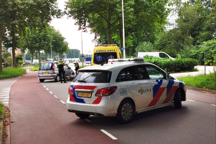 Motorrijder gewond na ongeval met personenauto