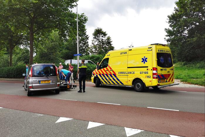 Motorrijder gewond na ongeval met personenauto