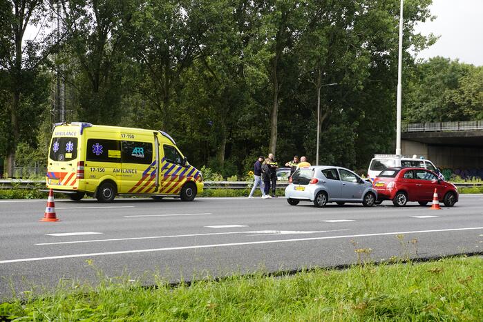 Kop-staart botsing op snelweg