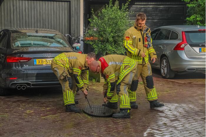 Veel waterschade door hoosbui