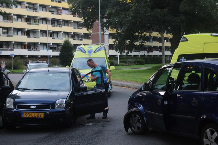 Ongeval tussen twee personenauto's