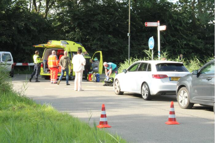 Traumahelikopter voor incident op de fiets