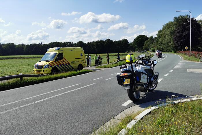 Fietser gewond bij botsing met auto
