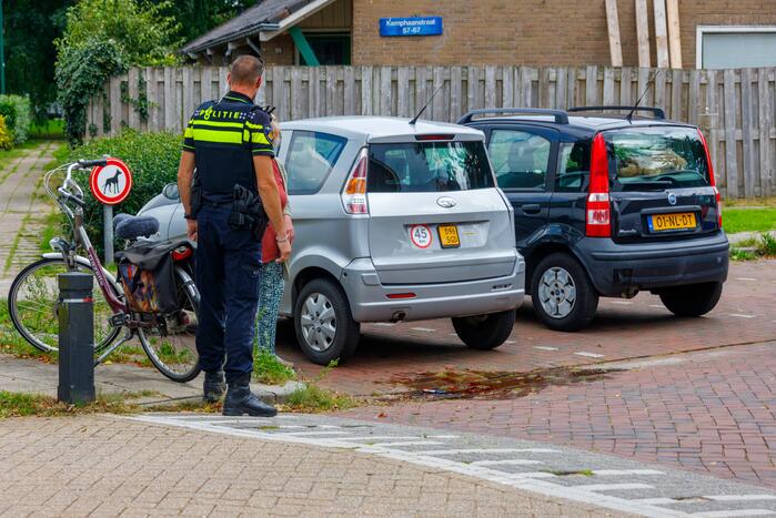 Fietsster onderuit bij stuur-ongeval