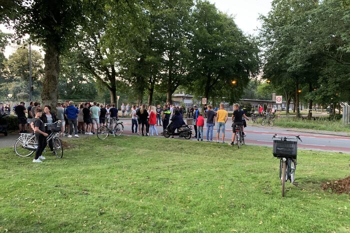 Demonstratie tegen vluchtelingen uit Afghanistan